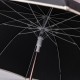 Зонт-трость полуавтомат сложный 120 см, черный