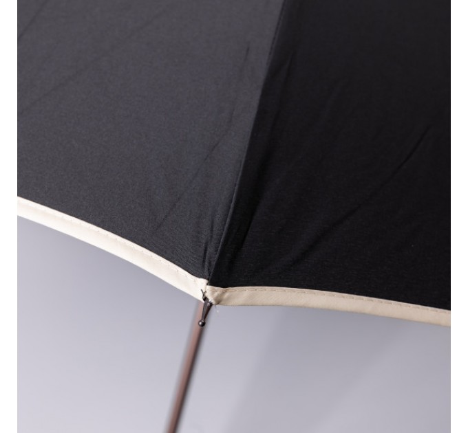 Зонт-трость полуавтомат сложный 120 см, черный