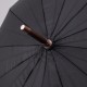 Зонт-трость полуавтомат сложный 120 см, черный