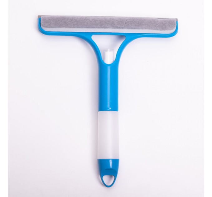 Щітка-скребок для миття вікон із розпилювачем, синій