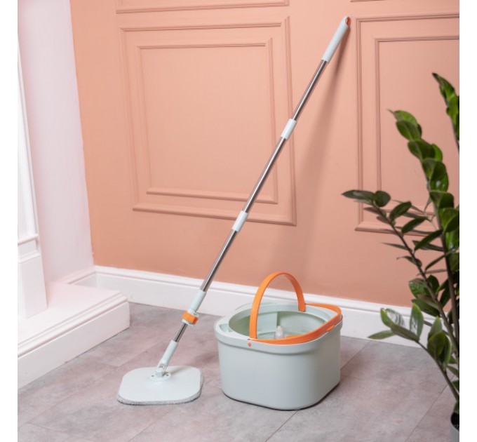Швабра з відром для віджиму та змінною насадкою