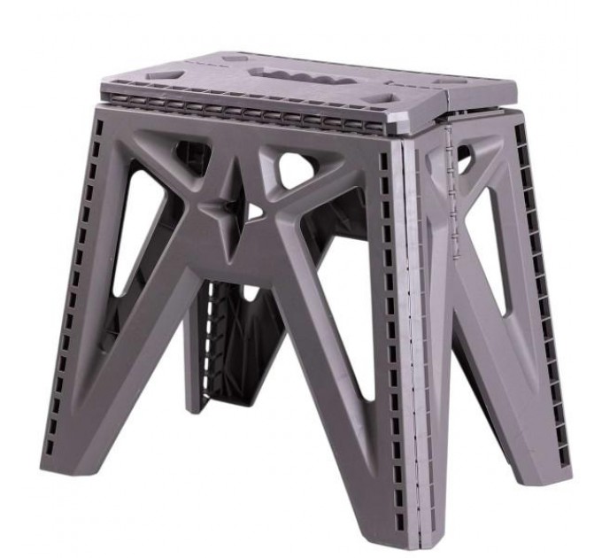 Табурет складаний пластиковий 29,5*19,5 см, сірий