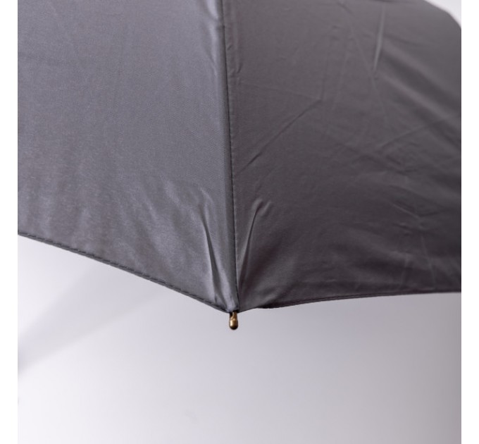 Парасоля автоматична складна 116 см, з дерев'яною ручкою, сірий