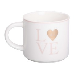 Чашка керамічна Love 350 мл, білий