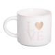 Чашка керамічна Love 350 мл, білий
