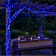 Гірлянда Нитка вулична 300 LED 30 м на сонячній батареї чорна, синій