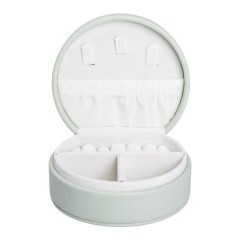 Скринька-органайзер для прикрас дорожня на кнопці 10х9х4, 5 см, оливковий