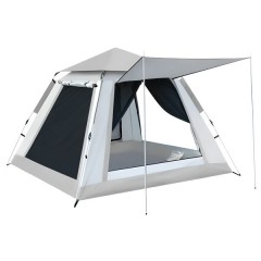 Намет туристичний двомісний 200*200*145 см з тентом, сірий