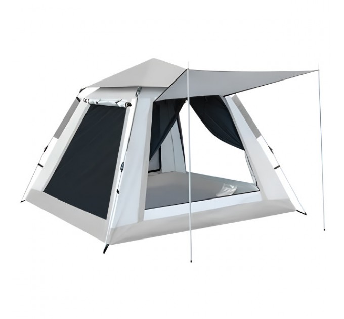 Намет туристичний двомісний 200*200*145 см з тентом, сірий