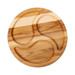 Менажниця дерев'яна 3 секції 35 см, ясен