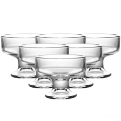 Набір креманок Lirmartur 6 штук по 190 мл, прозорий