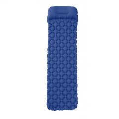 Матрац надувний із TPU 190*55*3 см з подушкою, синій