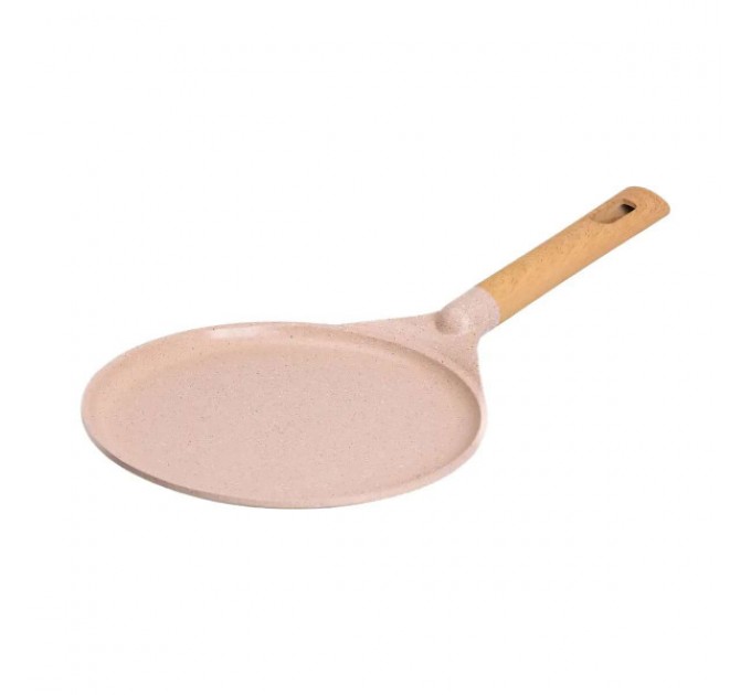 Сковорода для блинов MGC с мраморным антипригарным покрытием 26 см, бежевый.
