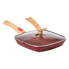 Сковорода-гриль MGC 24 см з антипригарним покриттям та знімною ручкою, червоний Сковорода-гриль MGC 24 см з антипригарним покриттям та знімною ручкою, червоний