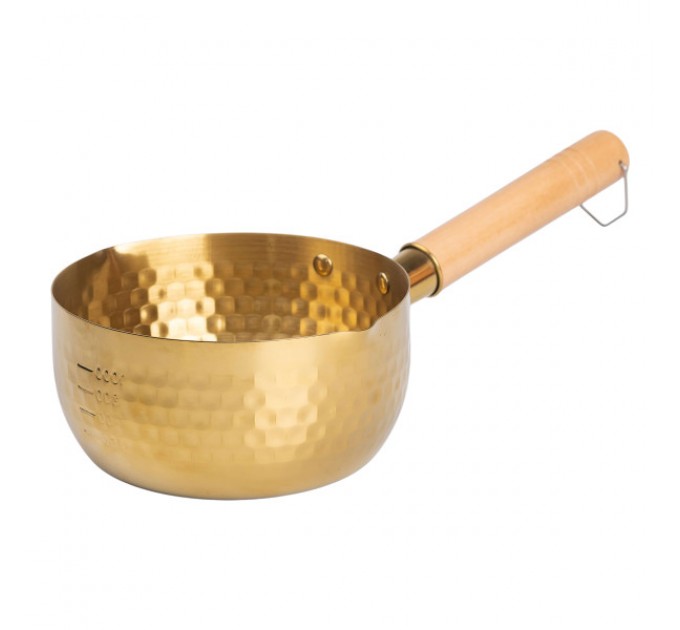 Сотейник из нержавеющей стали 16 см, золото.