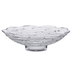 Тарілка для фруктів Листя лотоса 23 см, прозорий
