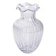 Ваза декоративна Small Wave скляна 24.5 см, прозора