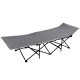 Розкладачка туристична 185*60*50 см зі сталевим каркасом, сірий