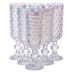 Набір келихів для шампанського 6 штук по 160 мл, rainbow Набір келихів для шампанського 6 штук по 160 мл, rainbow