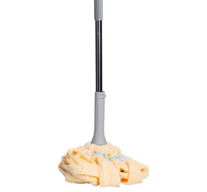 Швабра-моп мотузкова для миття підлоги, жовтий