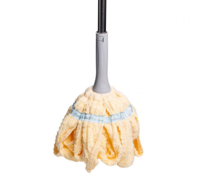 Швабра-моп мотузкова для миття підлоги, жовтий