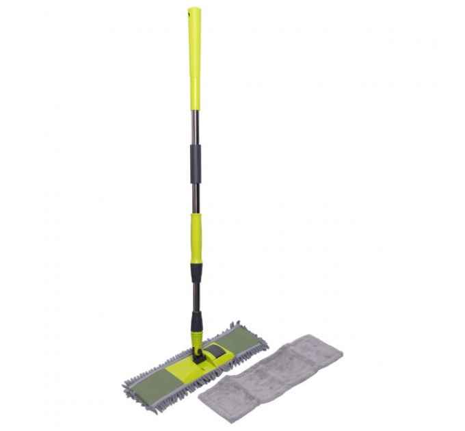 Швабра для підлоги зі складаною насадкою та змінними серветками 130 см