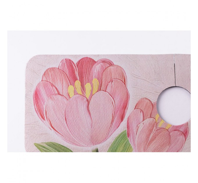 Килимок під змішувач вологовбираючий 37,5*13 см, рожевий