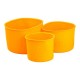 Набір форм для випікання пасок 14,5/12/9,5 см силіконових, помаранчевий