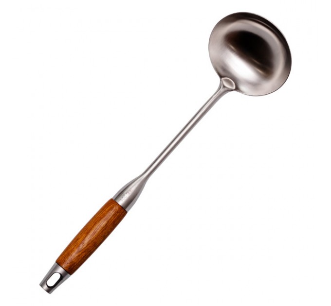 Кухонный половник Generous из нержавеющей стали с деревянной ручкой