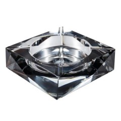 Попільничка A-LUX квадратна із товстого скла, сірий