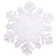 Килимок для сервірування столу Snowflake 38 см, срібло