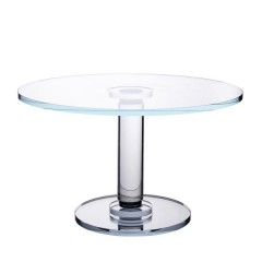 Тортівниця на ніжці Minimalism скляна 19 см