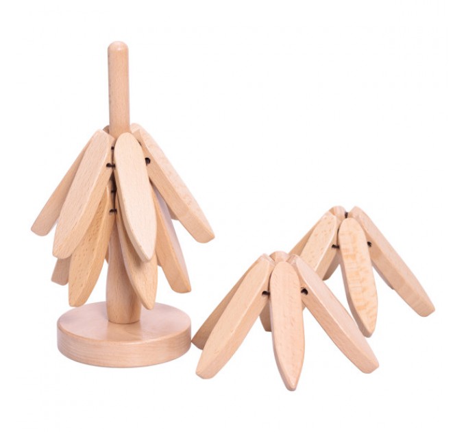 Набір підставок для посуду "Дерево" бамбук 19 см, бежевий