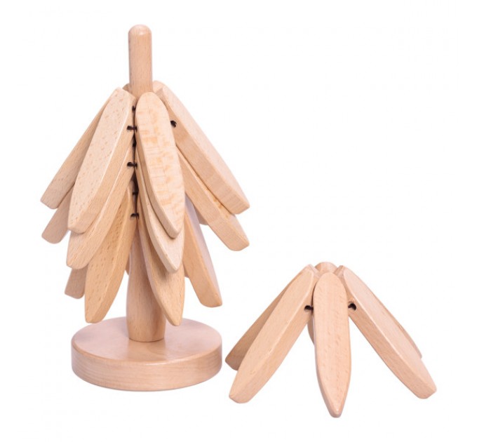 Набір підставок для посуду "Дерево" бамбук 19 см, бежевий