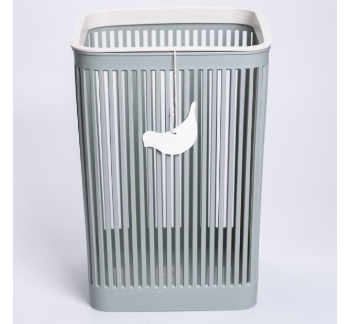 Кошик для сміття пластиковий 8 л, оливковий