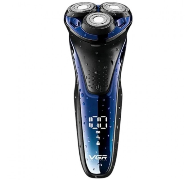 Электробритва VGR V-306 для сухого и влажного бритья, синий