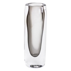 Ваза для квітів скляна в стилі Мінімалізм 24.5 см, сірий
