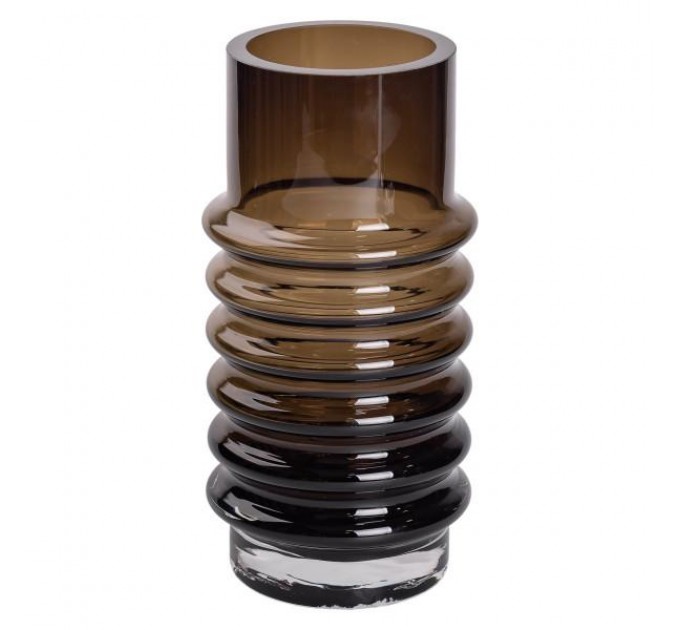 Ваза для квітів скляна у Вінтажному стилі 31 см, чорний