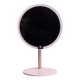 Косметичне дзеркало з LED-підсвіткою та USB 21 см, рожевий