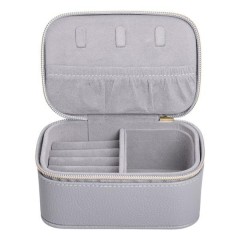 Скринька для прикрас на блискавці 13х9х6 см, сірий