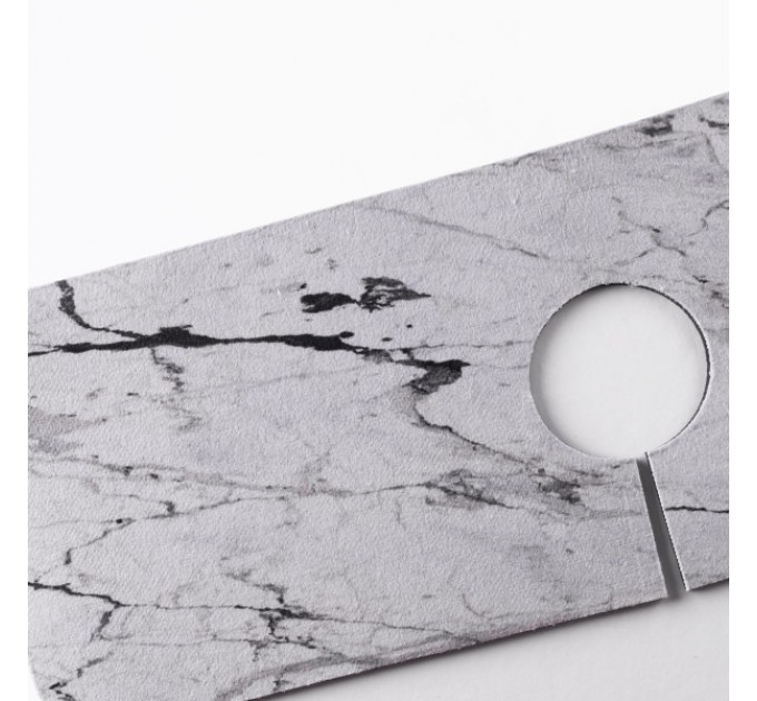 Килимок під змішувач вологовбираючий 37,5*13 см, сірий