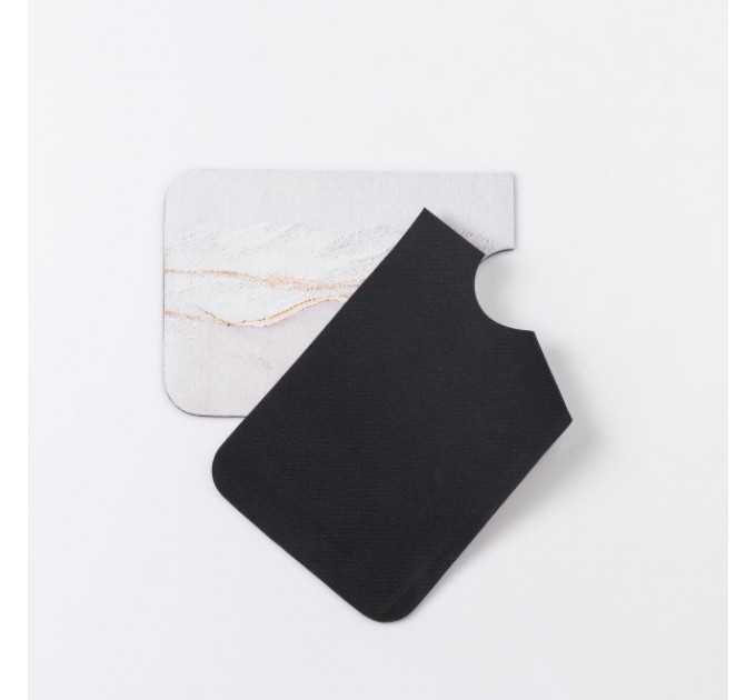 Килимок під змішувач вологовбираючий 37,5*13 см, рожевий з сірим