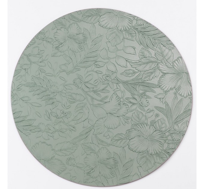 Коврик для сервировки стола Orchids 38 см, оливковый