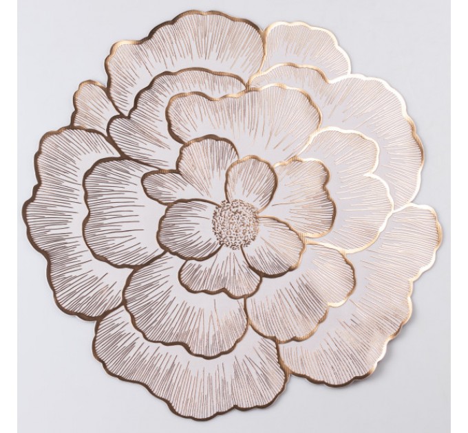 Килимок для сервірування столу Peony 38 см, золото