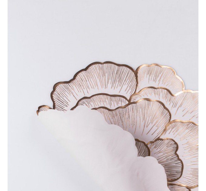 Килимок для сервірування столу Peony 38 см, золото