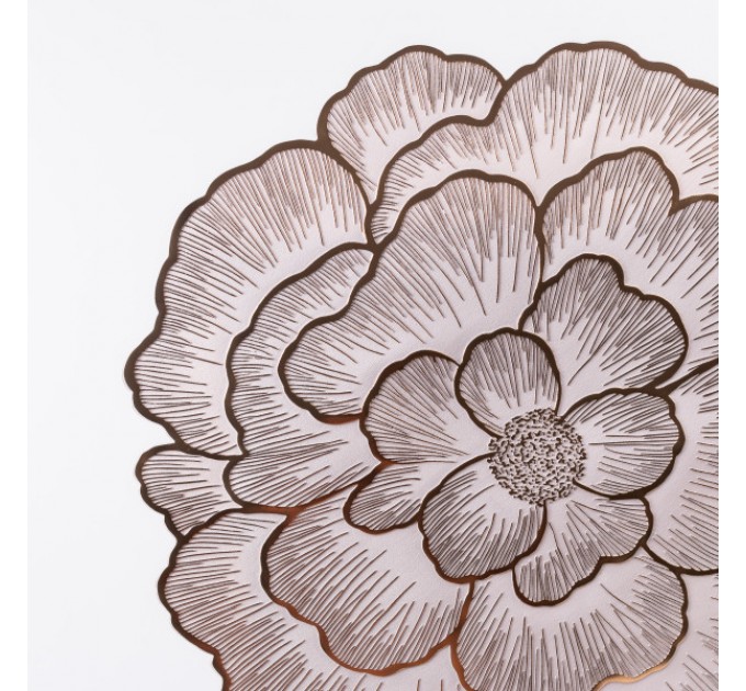 Килимок для сервірування столу Peony 38 см, золото