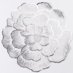 Килимок для сервірування столу Peony 38 см, срібло