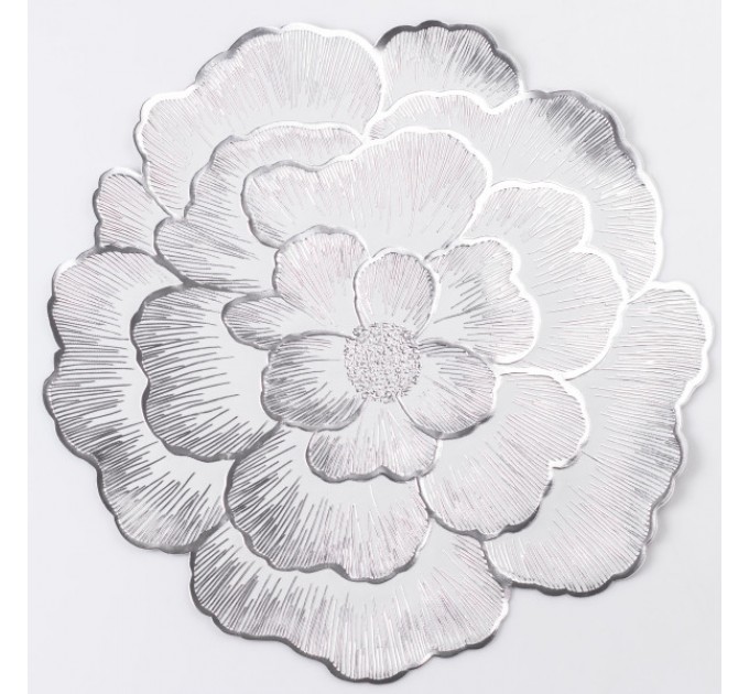 Килимок для сервірування столу Peony 38 см, срібло Килимок для сервірування столу Peony 38 см, срібло