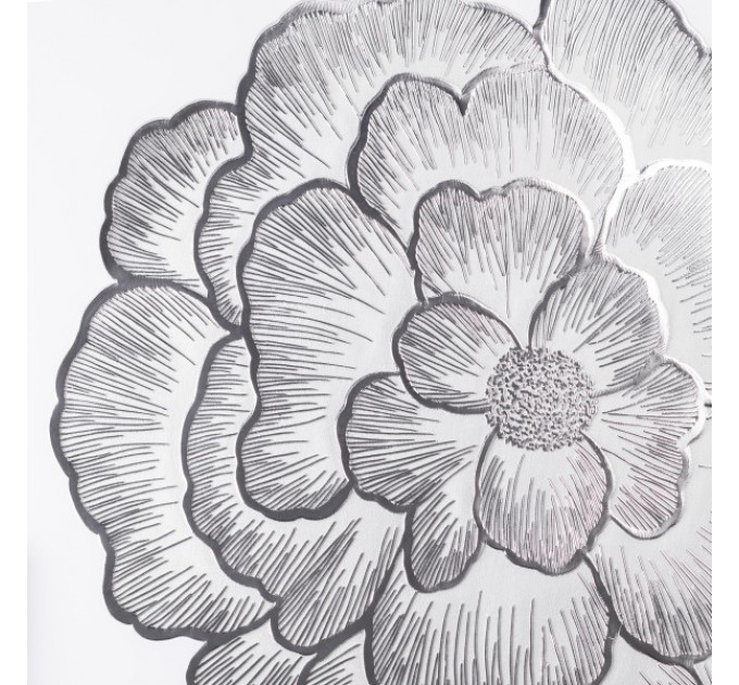 Килимок для сервірування столу Peony 38 см, срібло