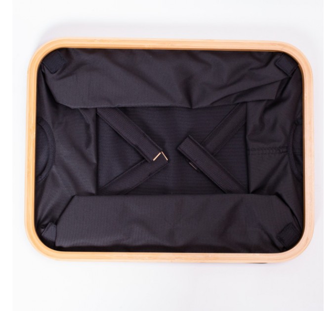 Органайзер для зберігання речей тканинний з бамбуковою рамою 45*35*24 см